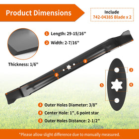 Budrash 942-04385 blade on mower deck shows cross-brand compatibility.