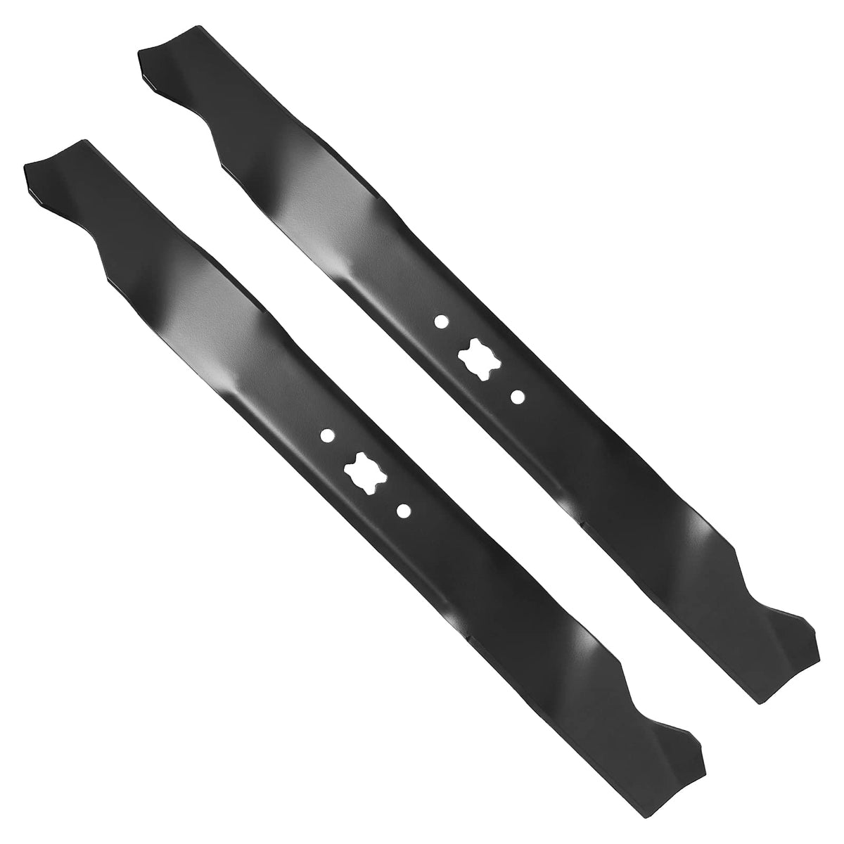 Budrash 942-0741A mulching blade for 21-inch decks enhances clippings processing for a cleaner yard.