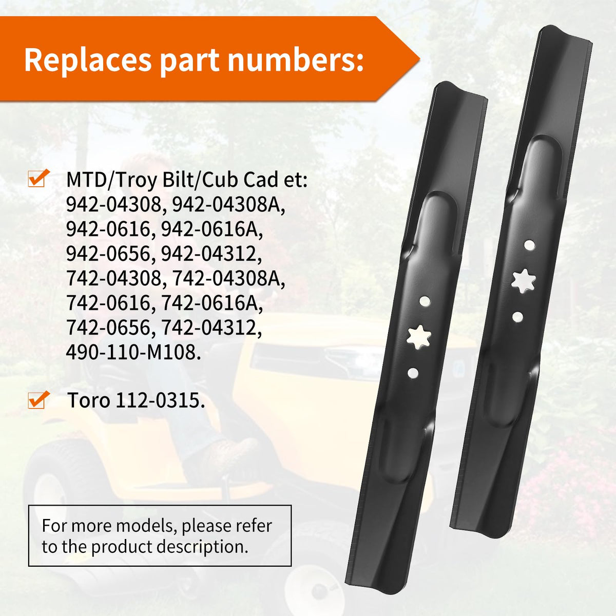 Budrash Craftsman LT1500 blade for reliable lawn care.