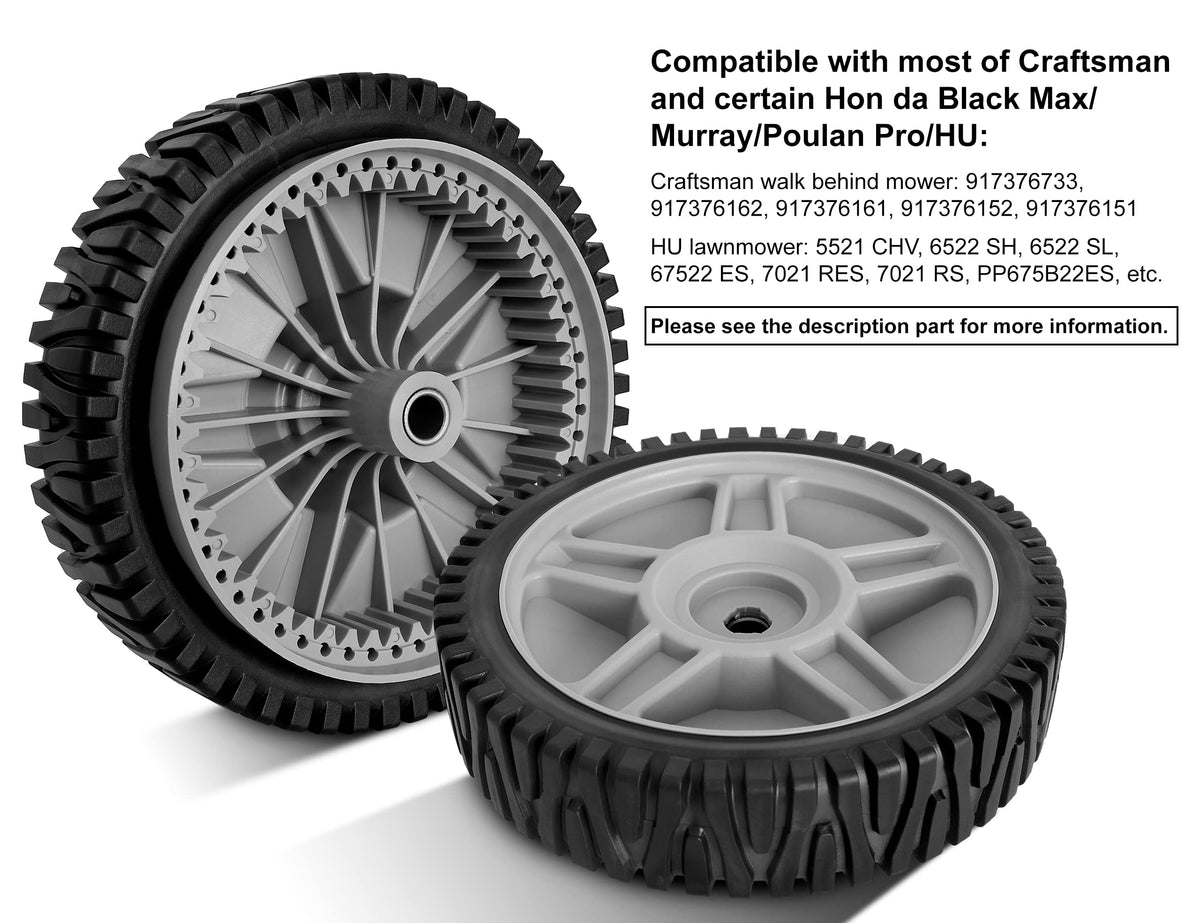 Budrash two-pack front wheels ready for replacement.