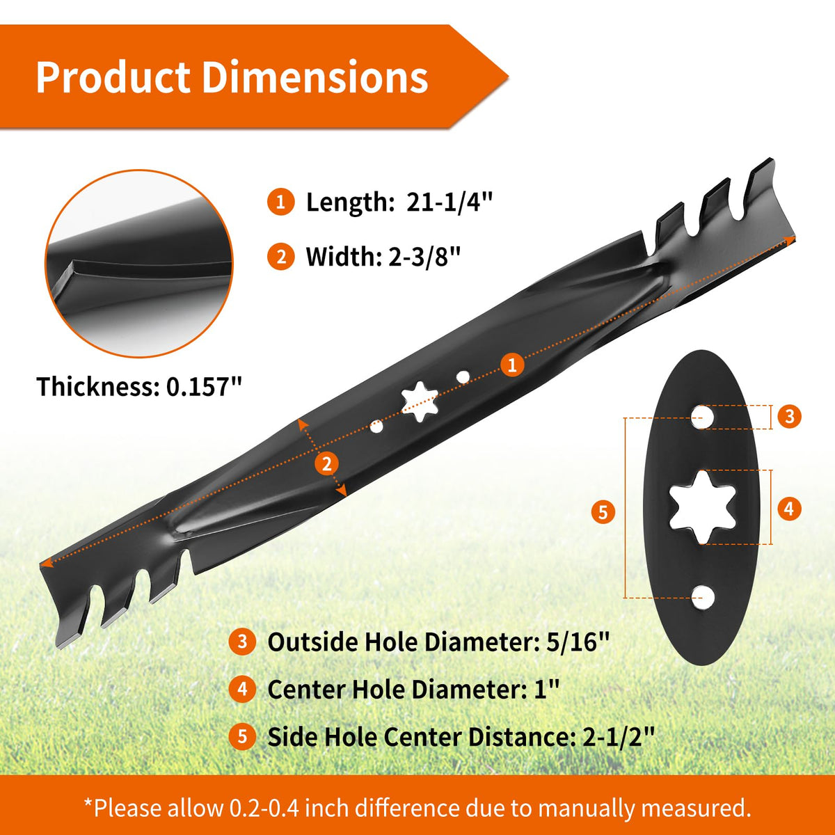 Budrash 42-inch gator mulching blade on riding mower