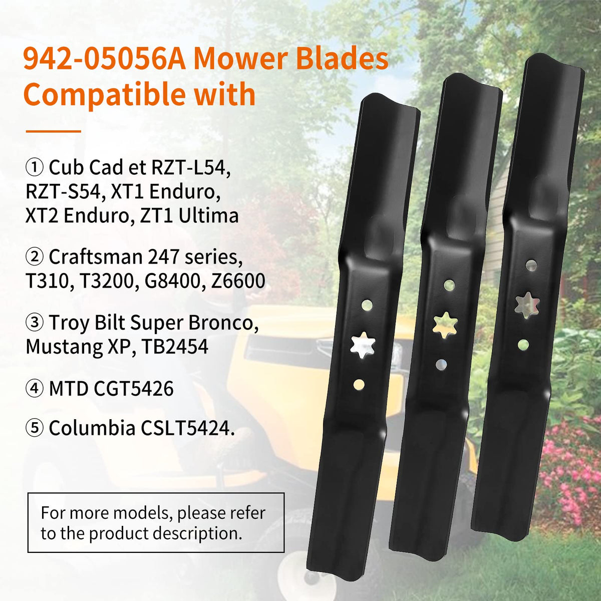 Budrash blade features a 6 point star hole for secure mounting.