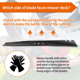 Two blades included in Budrash package ready for replacement