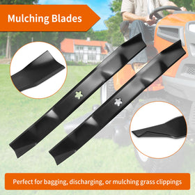 Budrash two blades packaged image for quick, ready-to-install mower maintenance.