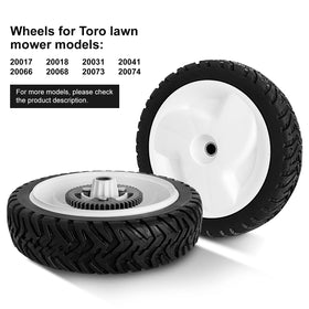 Budrash two-pack includes wheels with tires, bushings and metal drive gear for replacement.