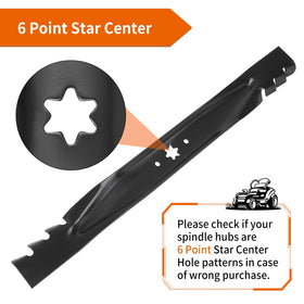 Budrash XT1-46 two-pack replacement blades boost mower efficiency.