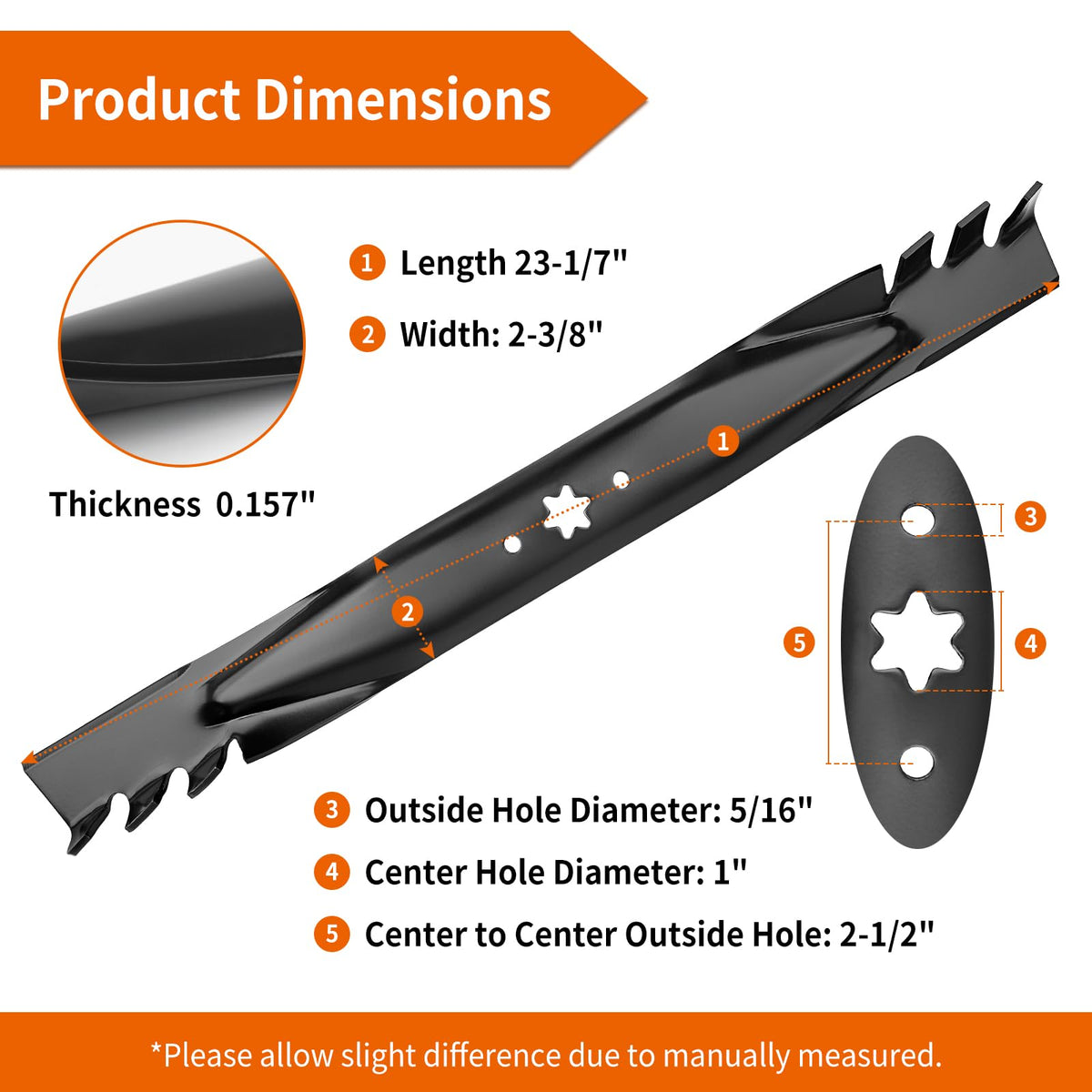 Budrash XT1-46 mulching blades deliver sharp cuts for lush lawns.