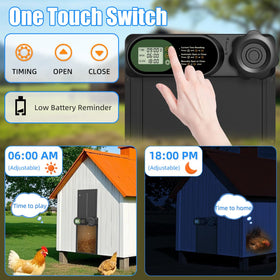 Budsom battery compartment with twist-lock keeps replacements quick and easy.