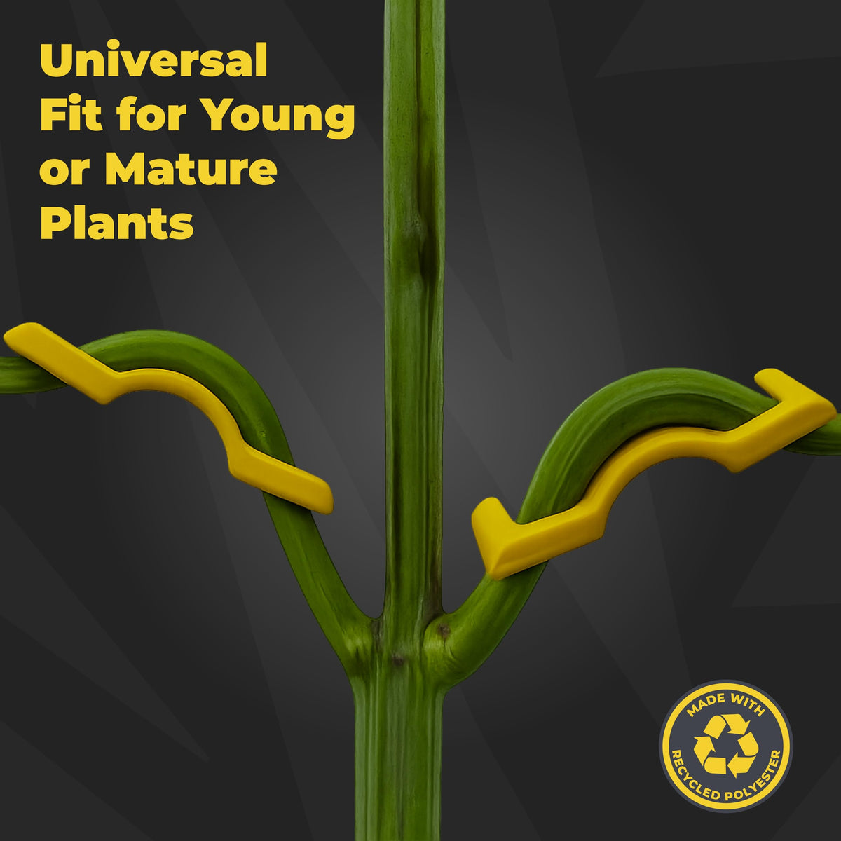BudTrainer BudClips interlock stems for stronger plant structure and growth support.