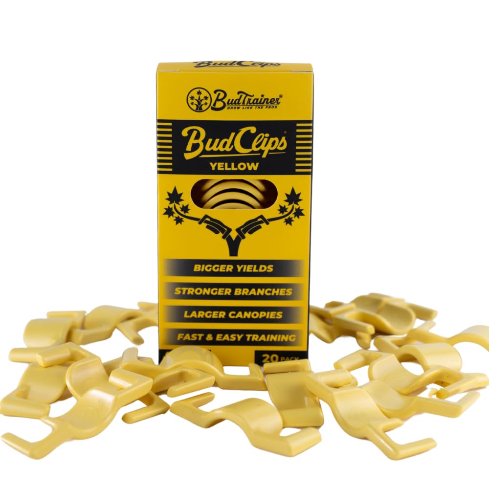 BudTrainer BudClips universal LST clip enables easy branch bending for better light exposure.