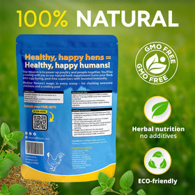 Chickens enjoy herbs as a natural, tasty treat by Buff Clucks.