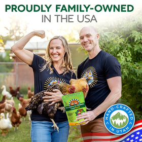 Buff Clucks resealable pouch keeps freshness and makes storage easy.
