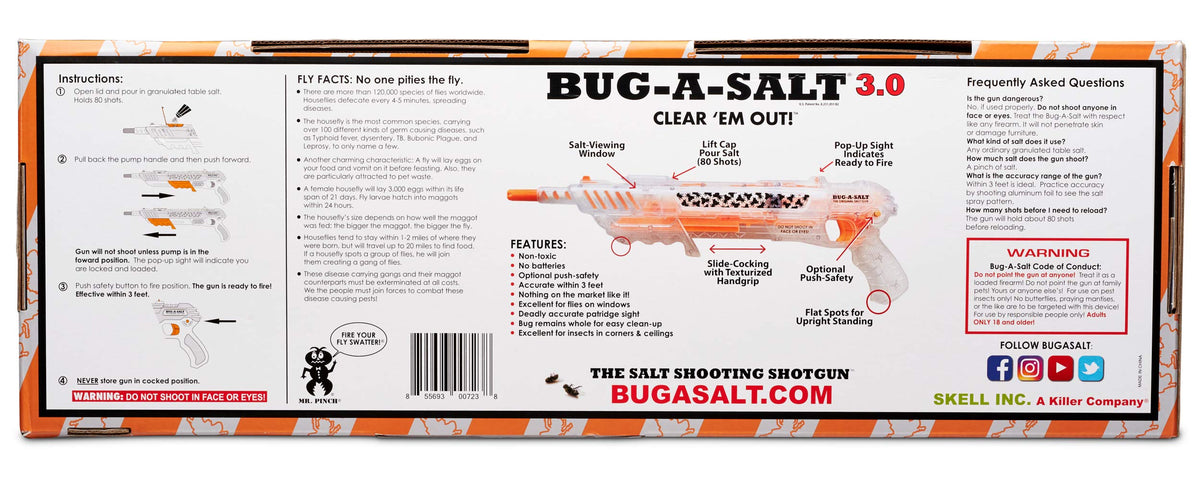 BUG-A-SALT Clear Em Out 3.0 non-toxic salt ammo reduces mess