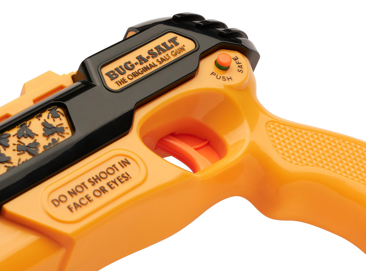 BUG-A-SALT Orange Crush 3.0 Patridge sight improves aiming accuracy.