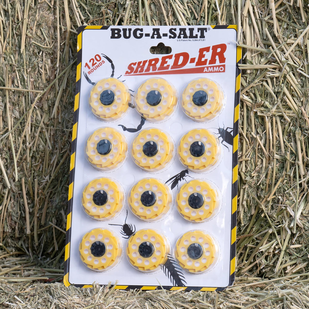 BUG-A-SALT Shred-ER used on common pests like roaches and hornets