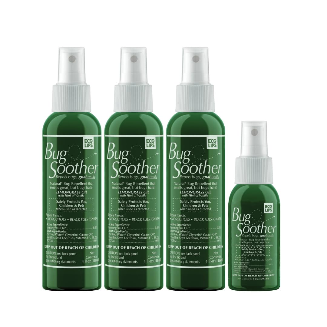 Bug Soother bundle front view shows a 3-bottle set for outdoor protection.