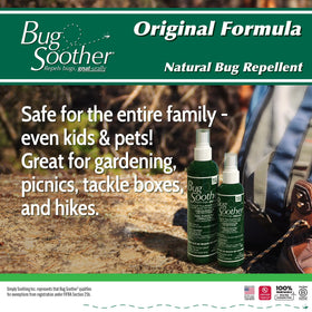 Bug Soother rose protection note for gardens and plants.