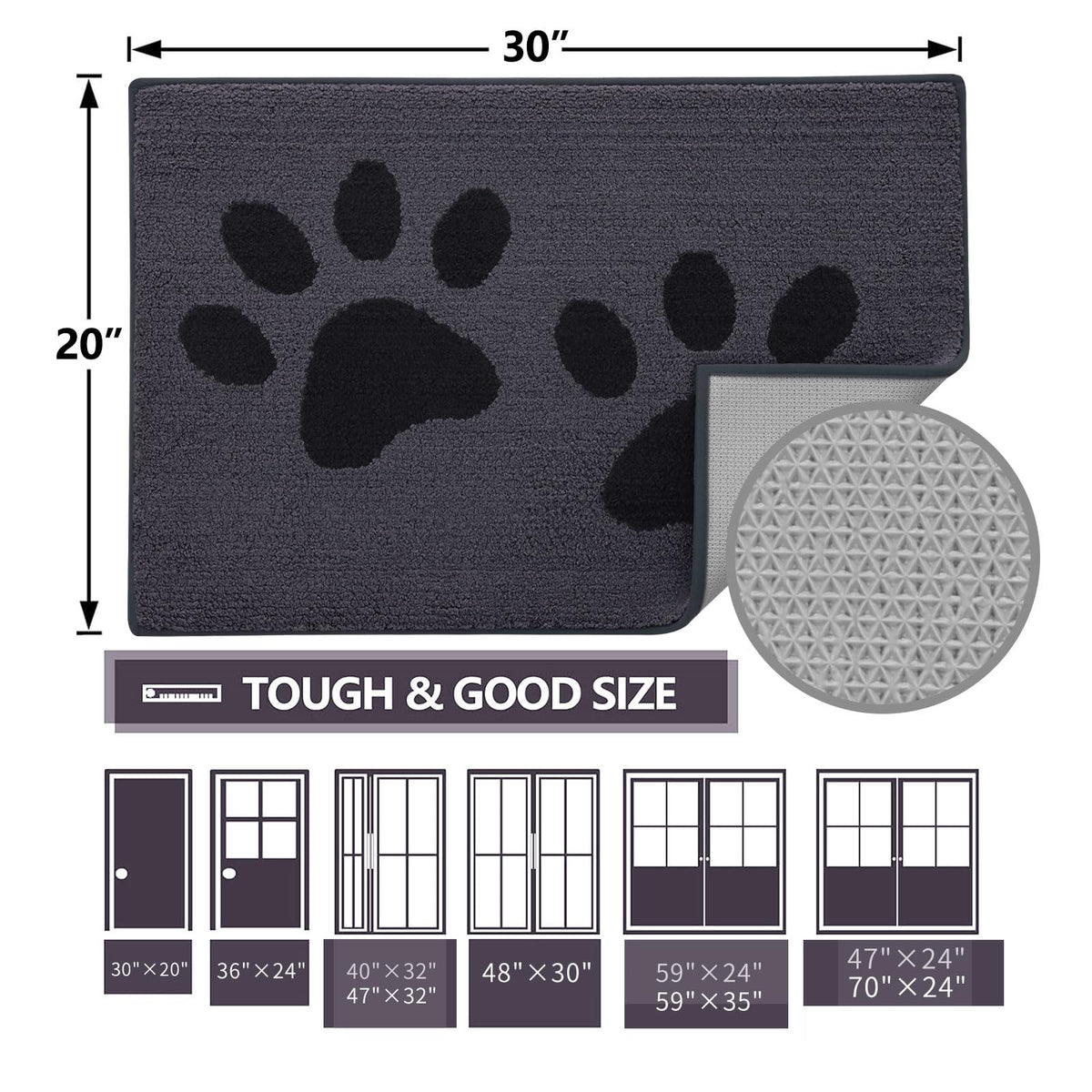 Buganda mud-trap mat keeps entryways clean and welcoming.