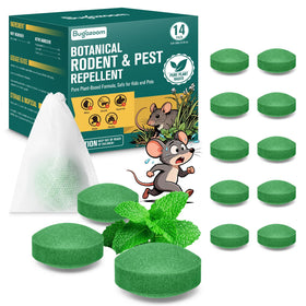 BUGAZOOM peppermint moth balls in package for indoor and outdoor use