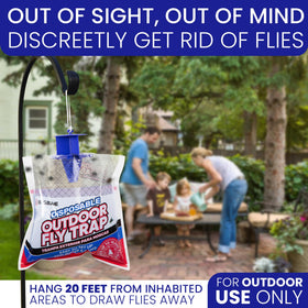 BugBane easy-disposal bag makes cleanup quick and mess-free.