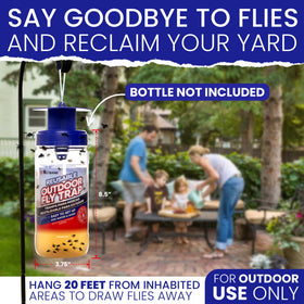 Outdoor setup of BugBane trap placed 20 feet from the home.