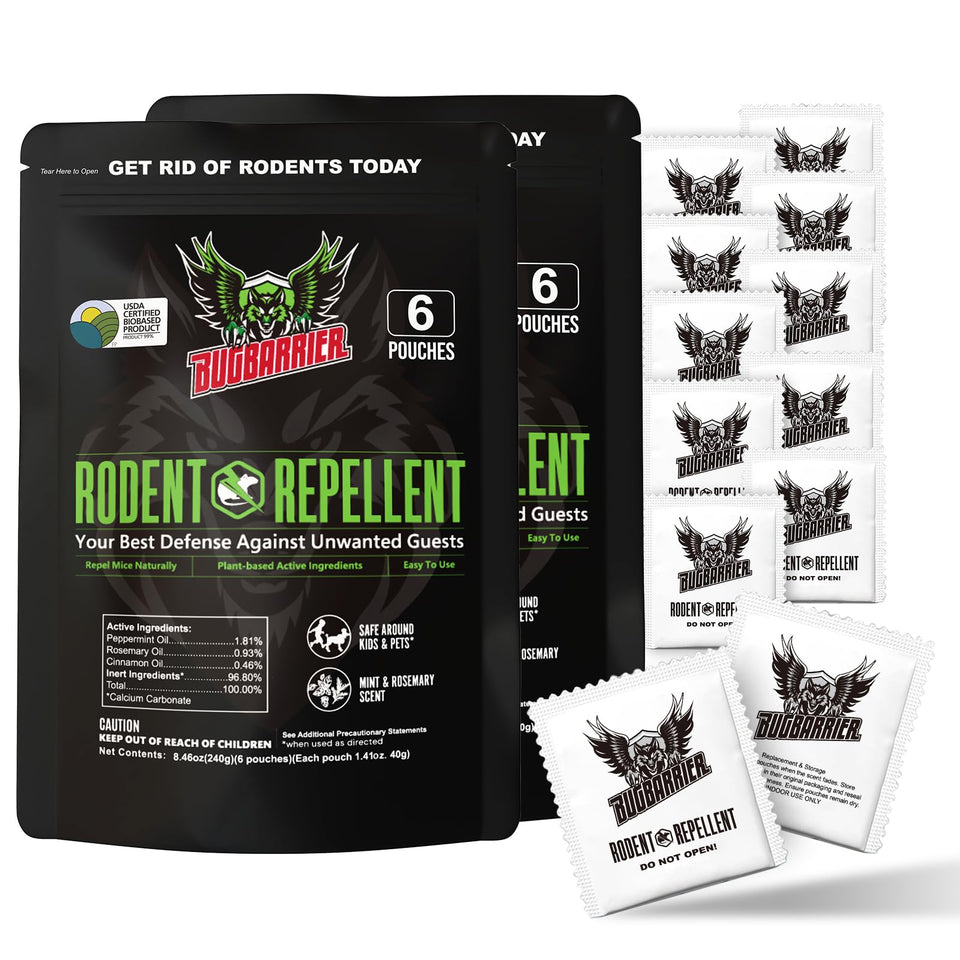BugBarrier 12-pack box packaging showing quick, easy setup for car, RV, and home use.