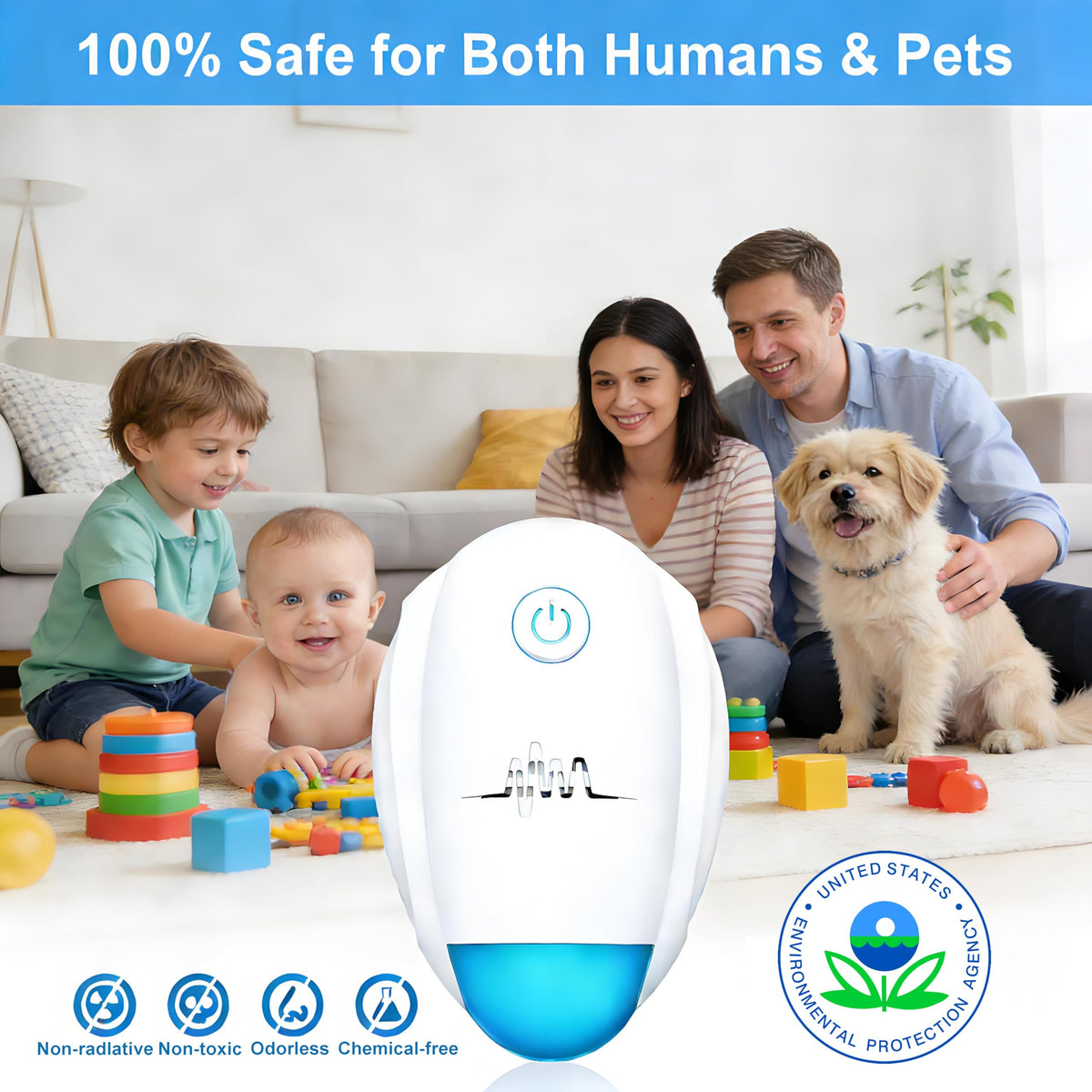 Bugbeat 3D surround speakers enhance ultrasonic dispersion across rooms.