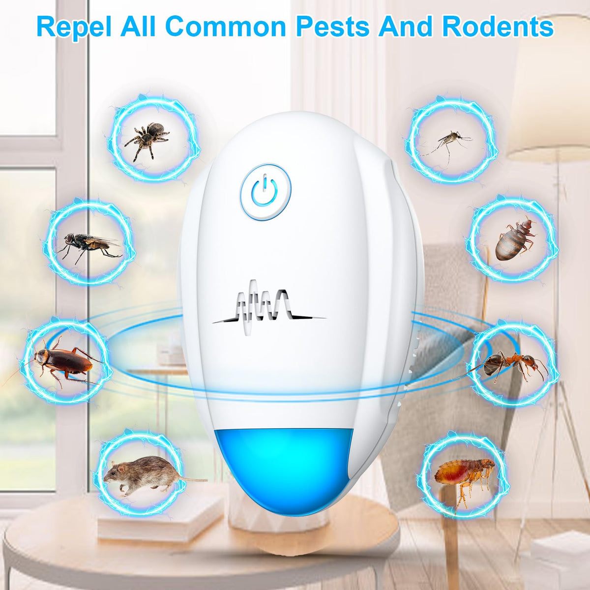 Bugbeat 6-pack setup showing convenient multi-room pest protection solution.