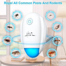 Bugbeat 6-pack setup showing convenient multi-room pest protection solution.