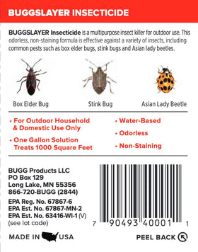 BUGGSLAYER Concentrate rain-resistant formula keeps working after rainfall.