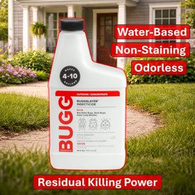 BUGGSLAYER Concentrate wet-surface coverage provides lasting protection after application.