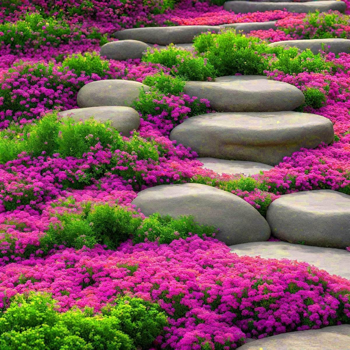 BuggyBeds thymus serpyllum foliage adds perennial greenery and weed suppression.