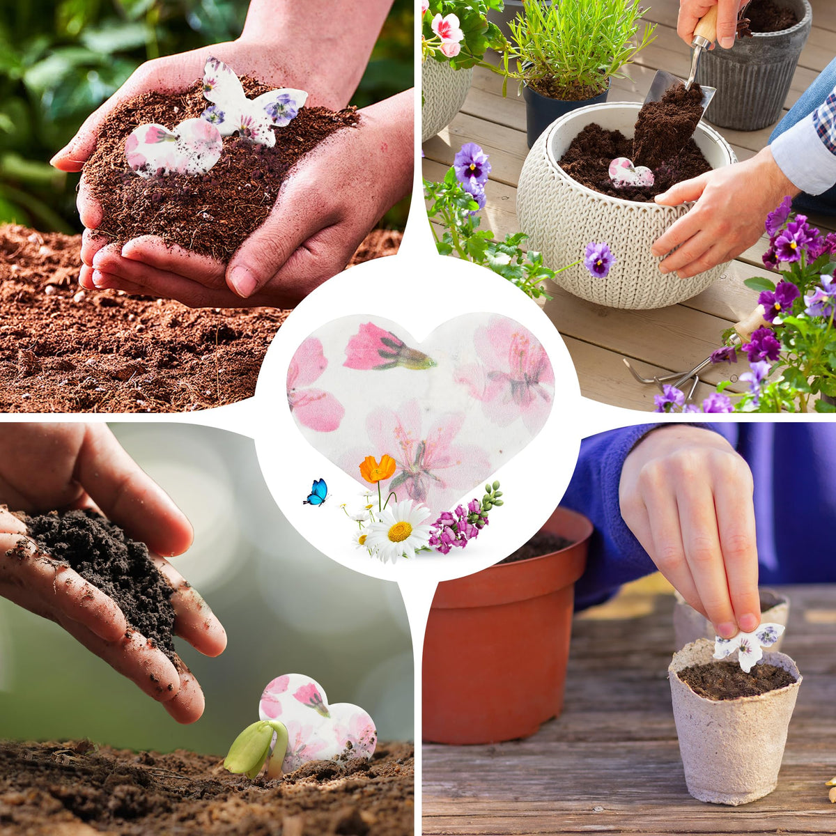 BuggyBeds wildflower seed paper embedded pack for weddings and celebrations.