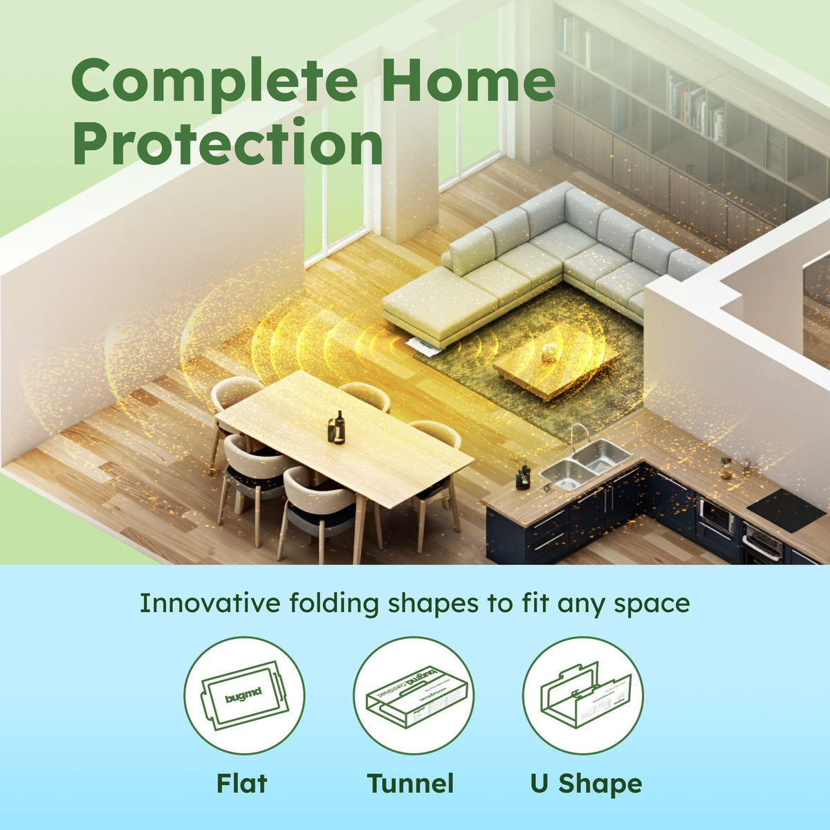 BugMD CatchShield foldable-cover trap enhances safety during disposal