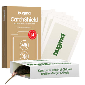 BugMD CatchShield glue trap with a wide adhesive area for indoor pest capture