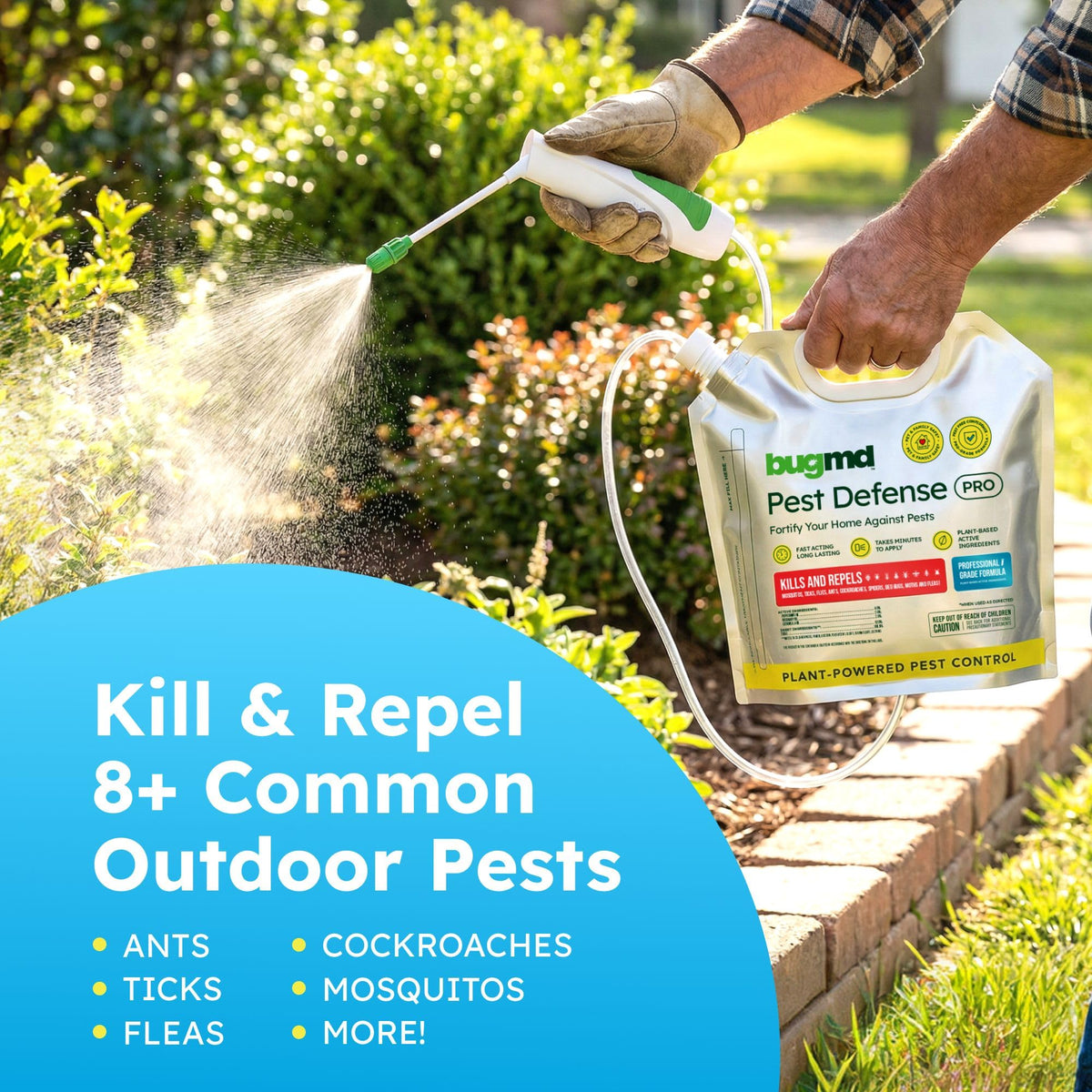 BugMD mosquito-repellent-wand-kit-action ready for efficient large-area spraying.