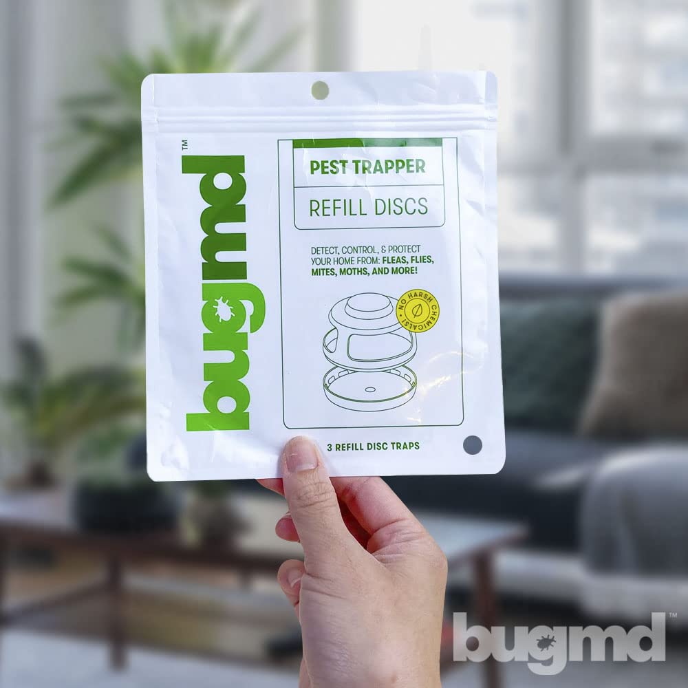 BugMD pest trap dome ready with new refill disc for quick, mess-free pest capture.