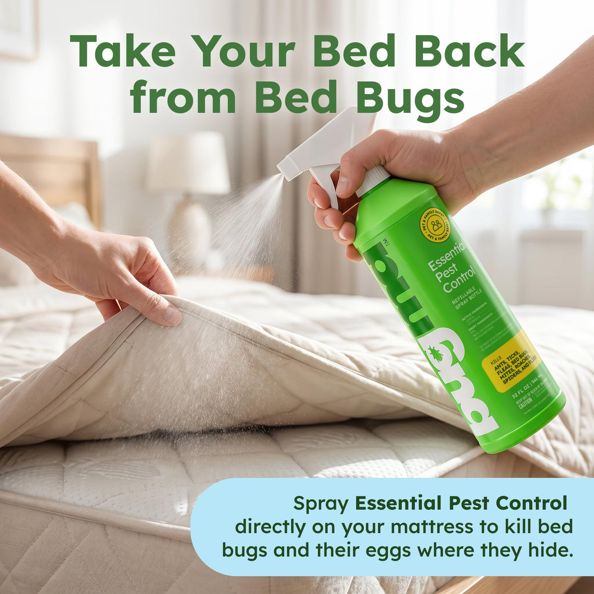 BugMD roach killer in kitchen setting for rapid interior use