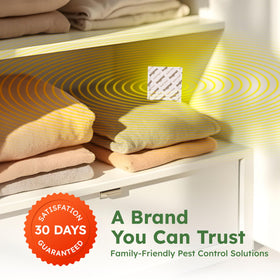 BugMD Spider Shield Pouch set demonstrates easy, mess-free protection across rooms.