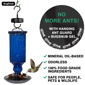 BugSnub gel technology visual shows an odorless, food-grade barrier protecting nectar.