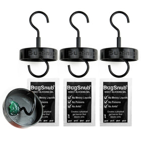 BugSnub Hanging Ant Guard 3-pack protects a hummingbird feeder from ants.