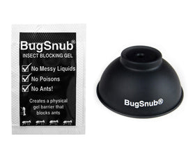 BugSnub shepherd's hook guard blocks ants and protects feeders.