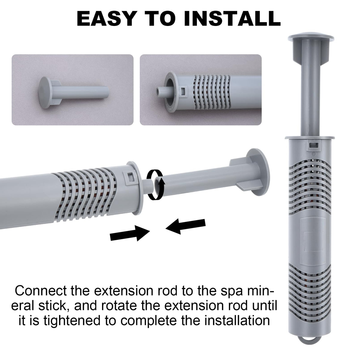 Buhobha silver ion cartridge with ABS housing offers a durable spa solution.