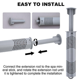 Buhobha silver ion cartridge with ABS housing offers a durable spa solution.