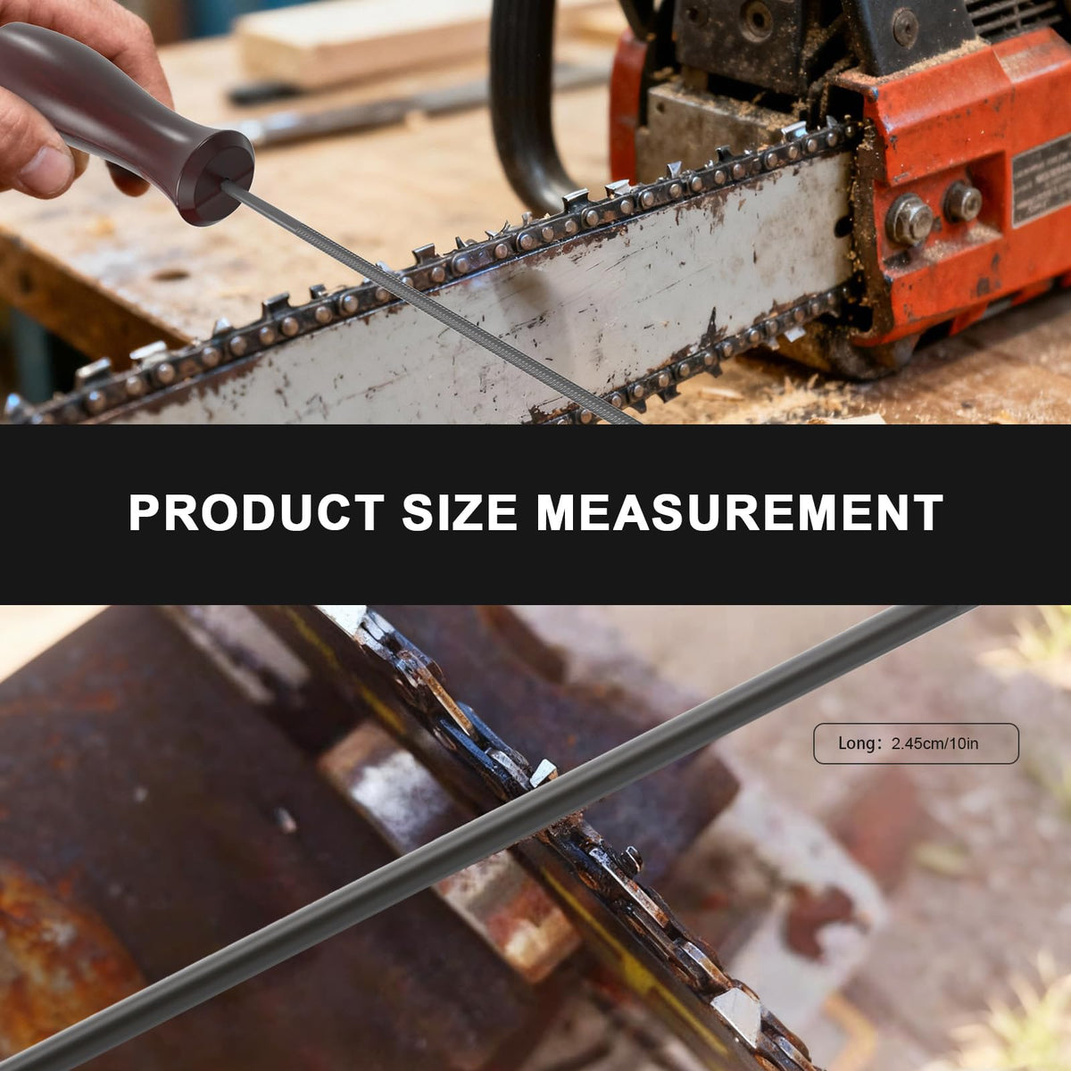 Buhobha ergonomic file holder offers a comfortable grip for steady, controlled sharpening.