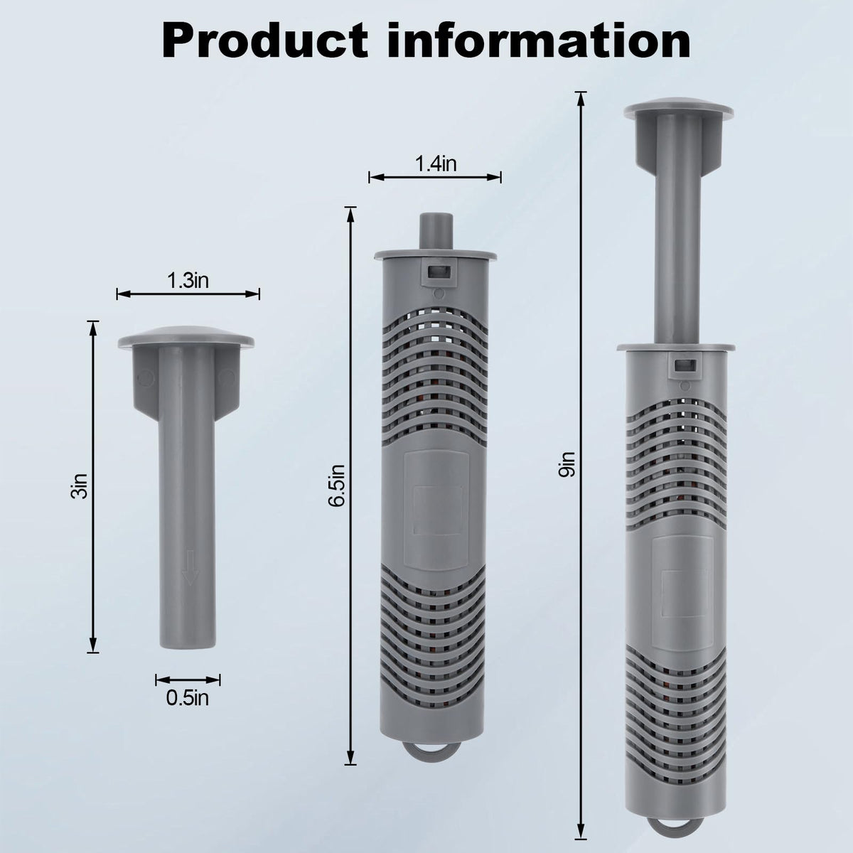 Buhobha mineral sticks inside a spa filter show extended freshness.