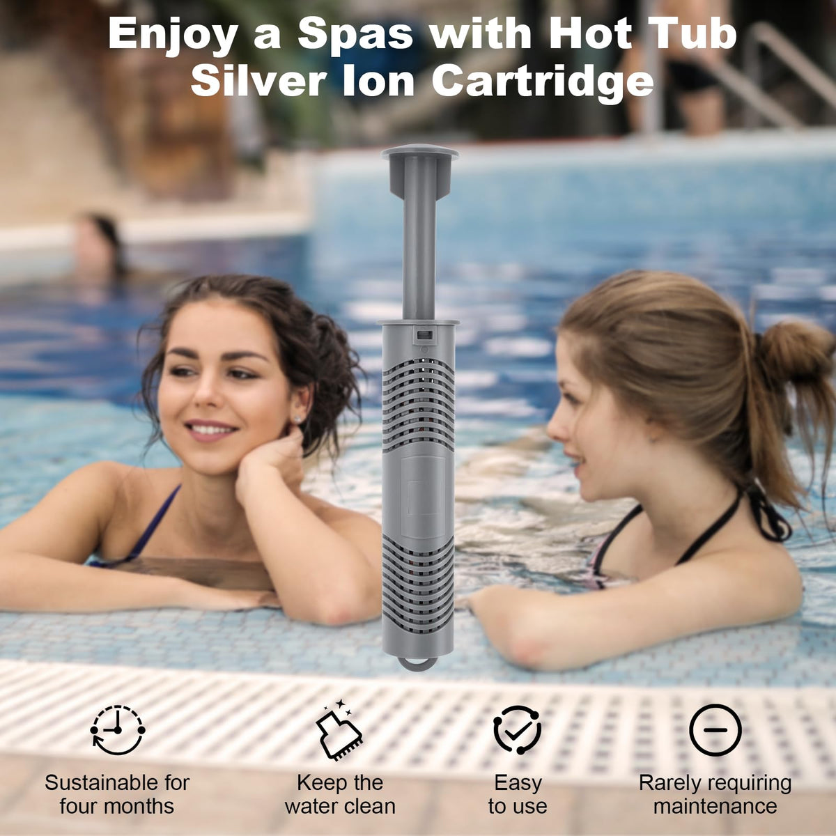 Buhobha spa system uses mineral balls and carbon for fresher water.