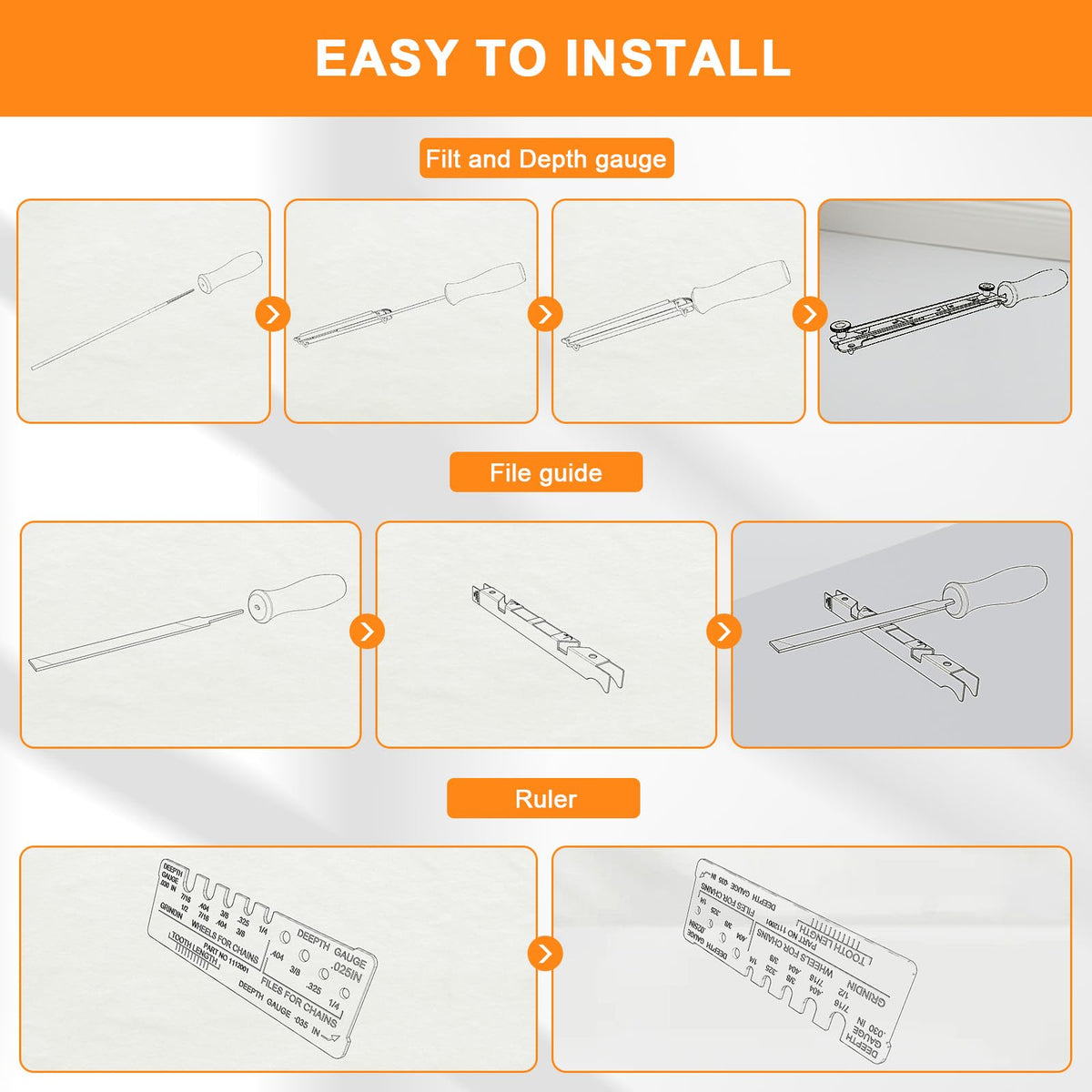 Buhobha universal compatibility fits many chainsaw models and makes maintenance flexible.