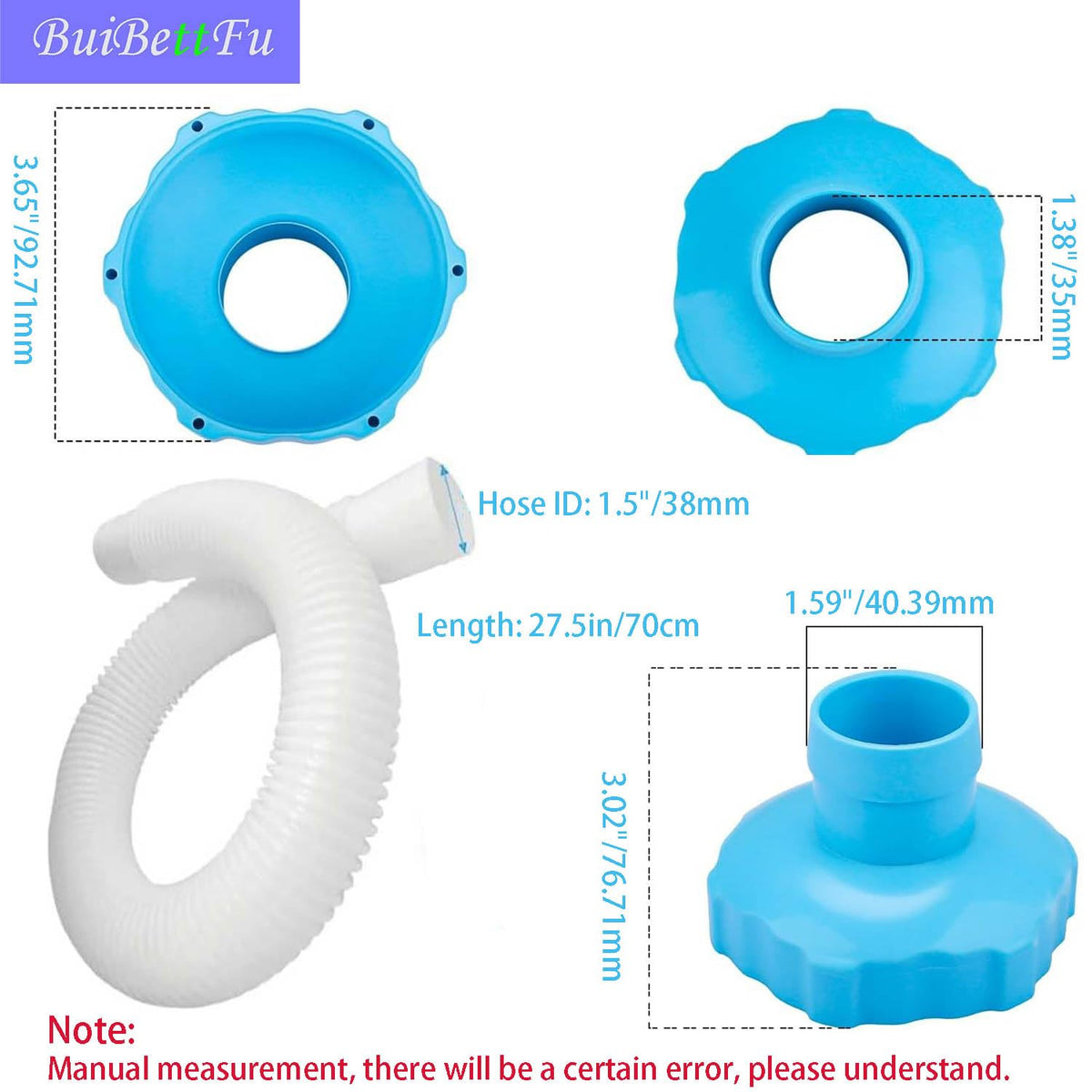 BuiBettFu 25016 adapter B closeup highlighting secure pool compatibility