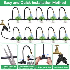 BUIGNDG copper mist nozzles provide precise spray for healthy root watering